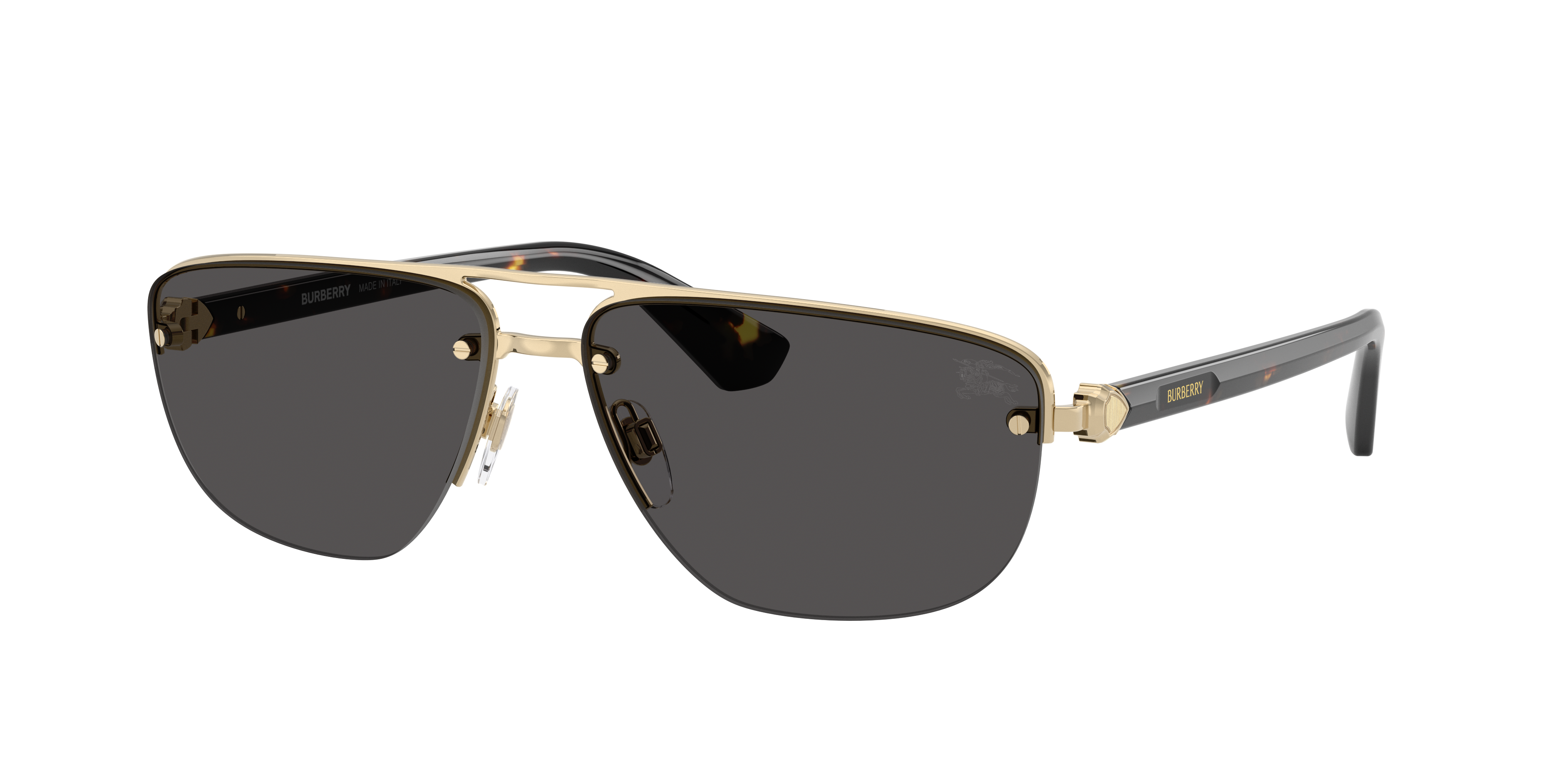 Burberry Man Sunglass BE3164 -  Frame color: Light Gold, Lens color: Dark Grey