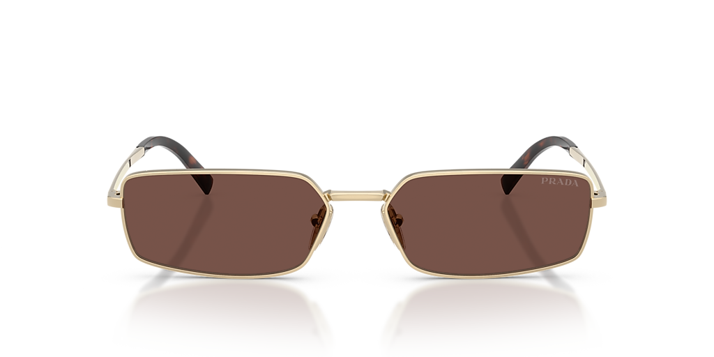 Prada PR A60S XL (59 - 16) with Brown lenses and Gold frame