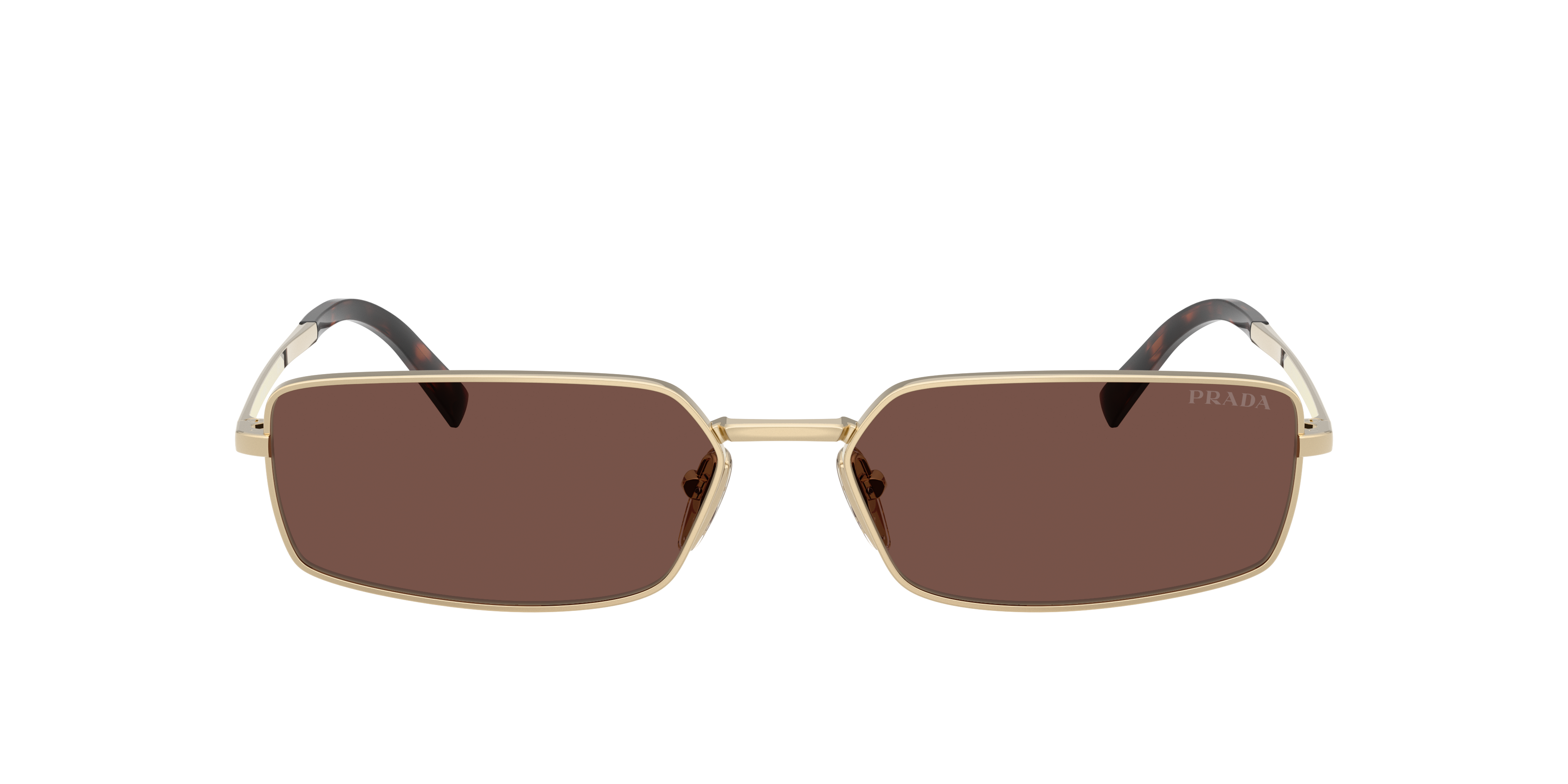 Prada PR A60S XL (59 - 16) with Brown lenses and Gold frame