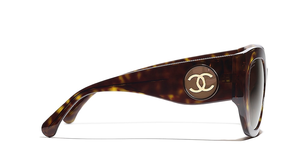 CHANEL☆ ロゴ Butterfly バタフライ サングラス CH5550 Chanel Butterfly Sunglasses CH5550 L (55 - 20) with Brown