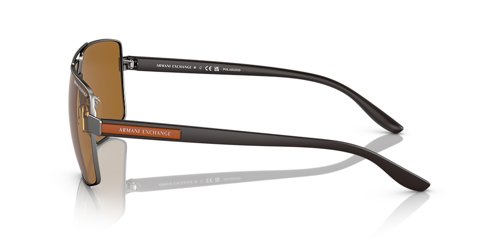 Armani Exchange AX2037S XL (60 - 14) with Brown lenses and Grey