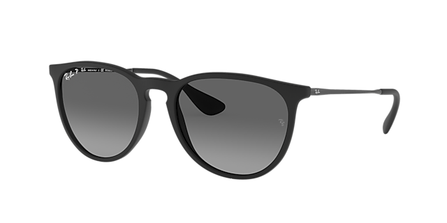 Ray-Ban RB4171 Erika Color Mix 54 Blue Mirror & Black Sunglasses 