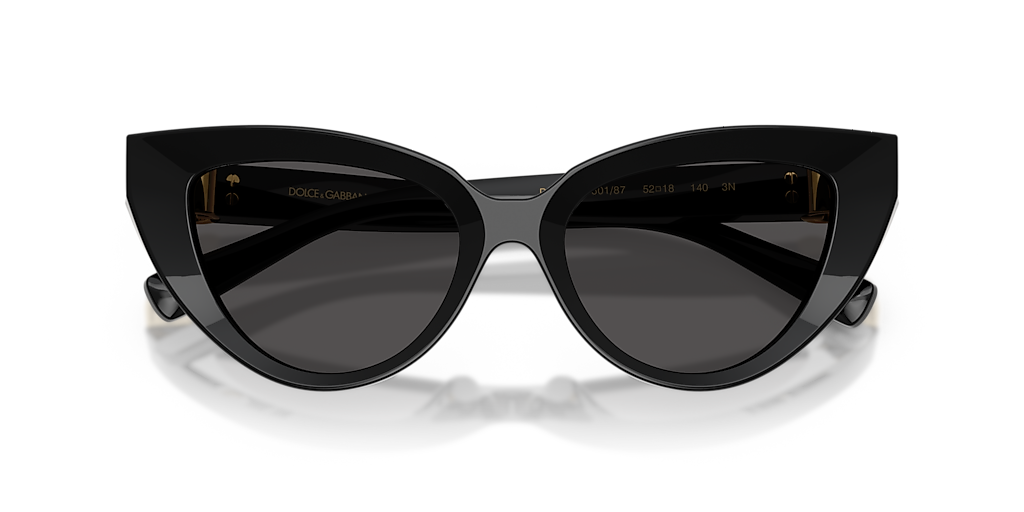 Dolce&Gabbana DG4497 S (52 - 18) with Grey lenses and Black