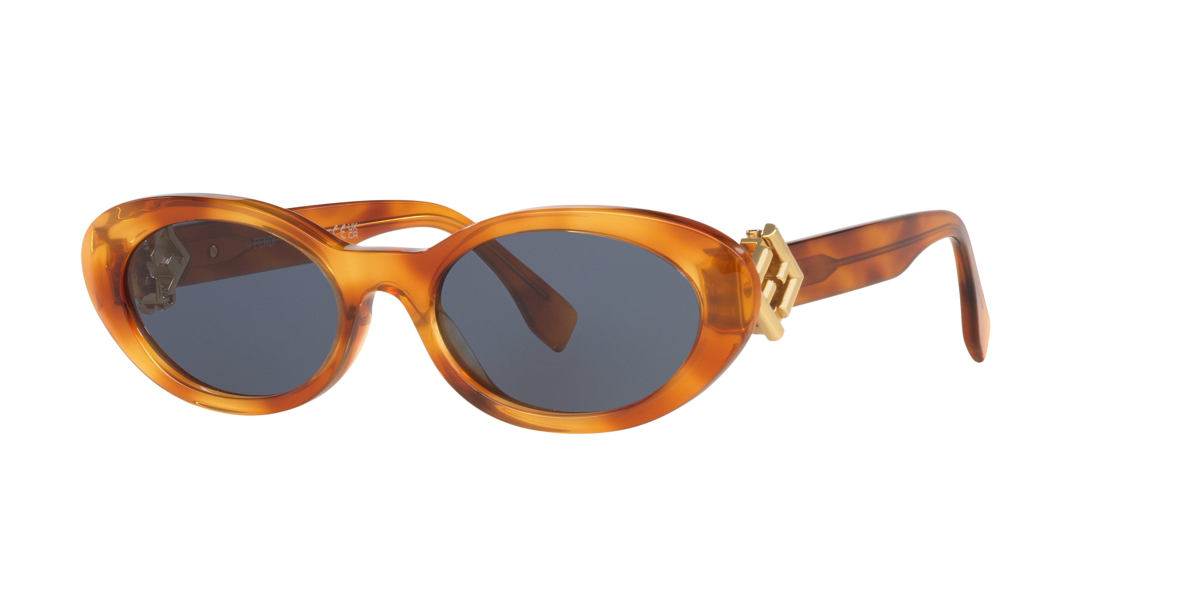 Fendi Fe40140U XS (53 - 18) with Blue lenses and Tortoise