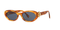 サングラス FENDI Woman Sunglasses Brown FE40140U 56v FENDI FE40140U women Havana Oval Sunglasses – Otticanet USA