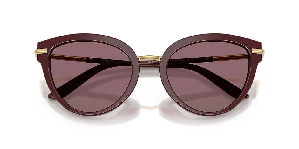 小物 Dolce&Gabbana sunglasses Dolce&Gabbana DG4492 XXL (55 - 21) with Pink lenses and Red