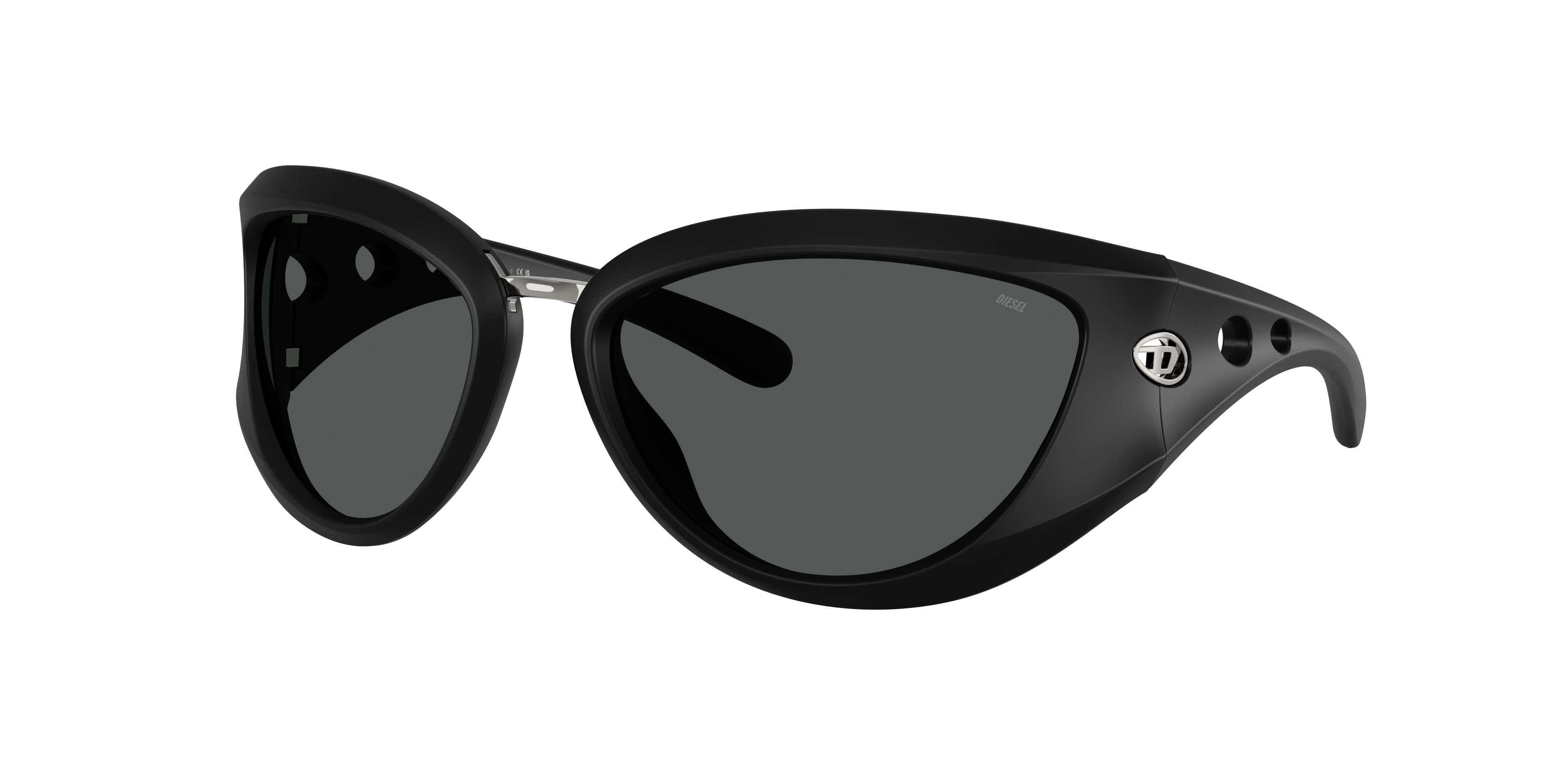 Diesel Unisex Sunglass Dl3007u In Dark Grey