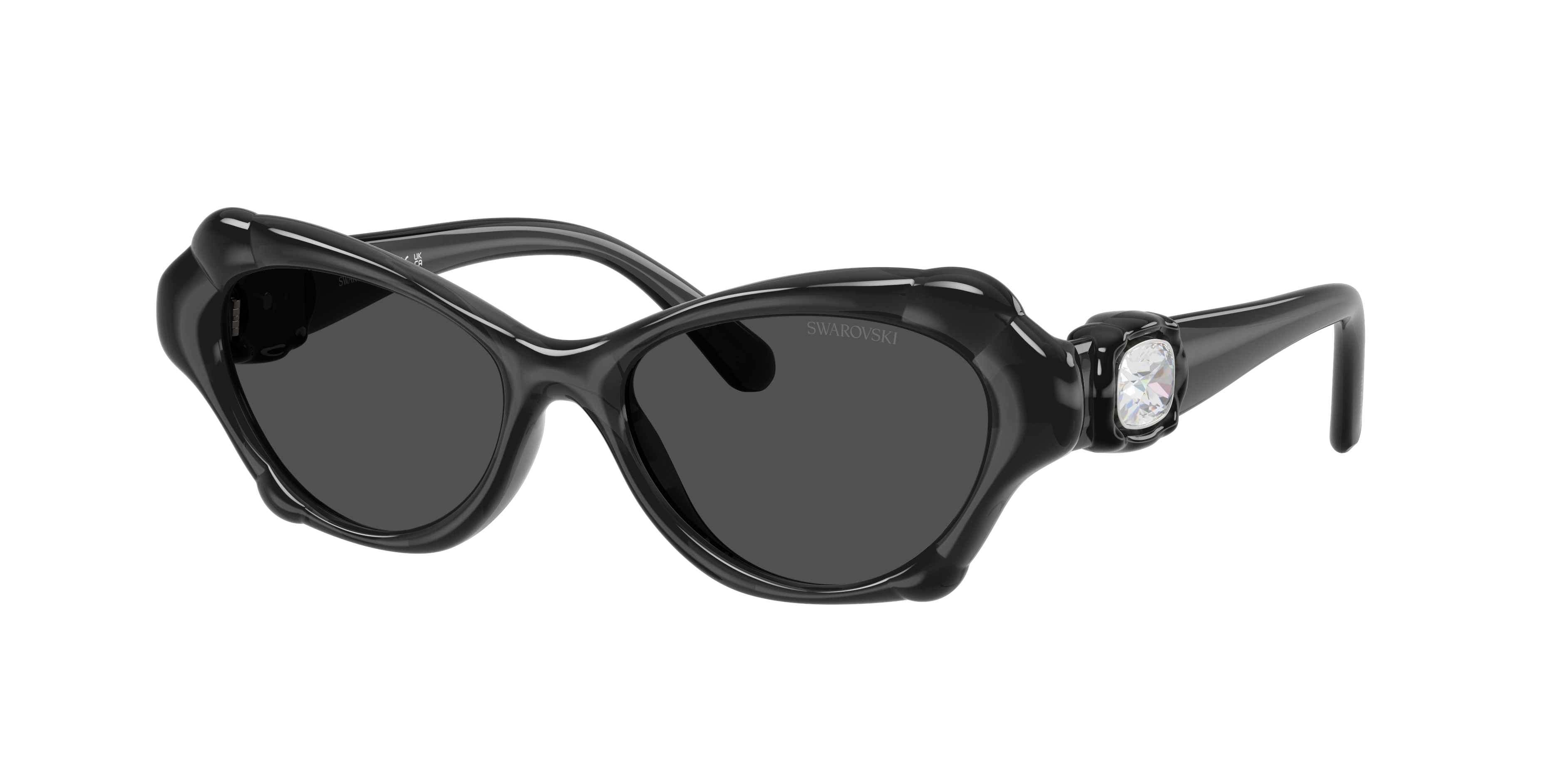 Swarovski Woman Sunglass SK6050 -  Frame color: Dark Grey, Lens color: Dark Grey