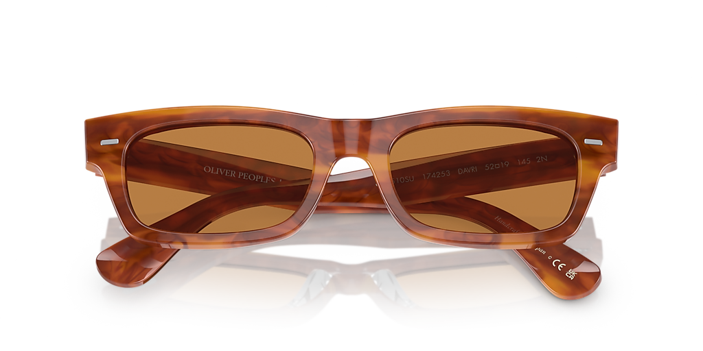 OLIVER PEOPLES OV5510SU Davri Sugi Tortoise - Unisex Luxury Sunglasses, Cognac Lens