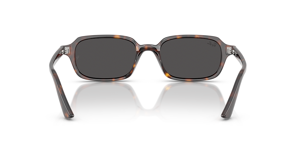 RAY-BAN RB4455 Zuri Bio-Based Havana - Unisex Sunglasses, Dark Grey Lens