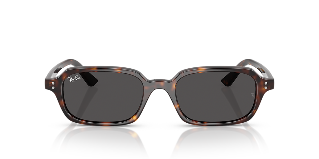 RAY-BAN RB4455 Zuri Bio-Based Havana - Unisex Sunglasses, Dark Grey Lens