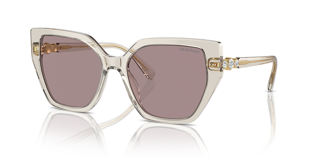 Swarovski SK6016 M (56 - 18) with Violet lenses and Beige frame