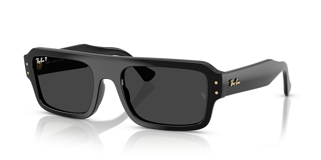 Ray-Ban Flacko Bio-Based XL (56 - 20) with Black lenses and Black