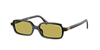 MiuMiu◆サングラス ロゴ フェミニン トレンド ミルク MU11ZS Miu Miu MU 11ZS S (51 - 16) with Grey lenses and Black frame