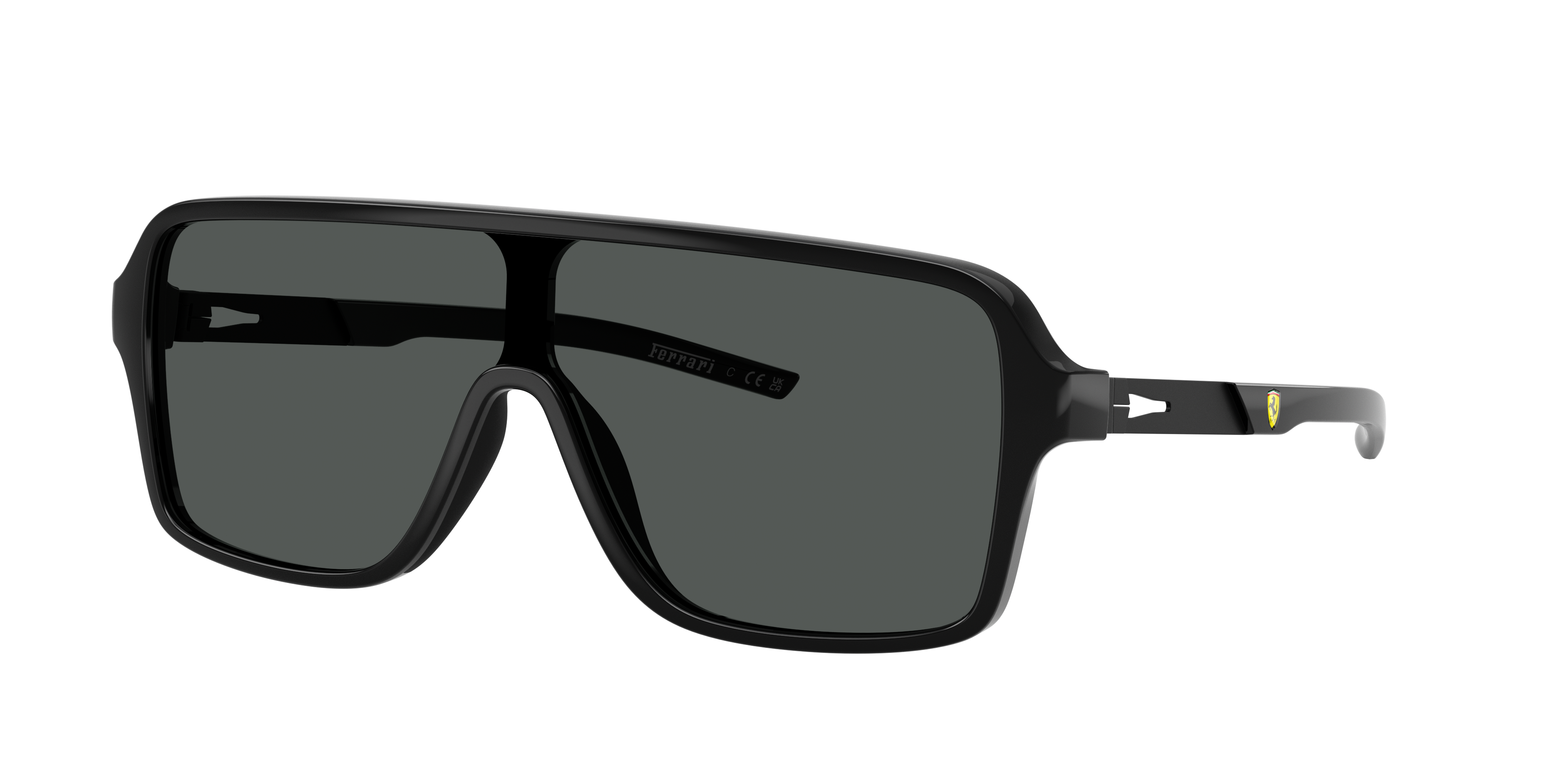 Scuderia Ferrari Man Sunglass FZ6022U -  Frame color: Black Shiny, Lens color: Dark Grey