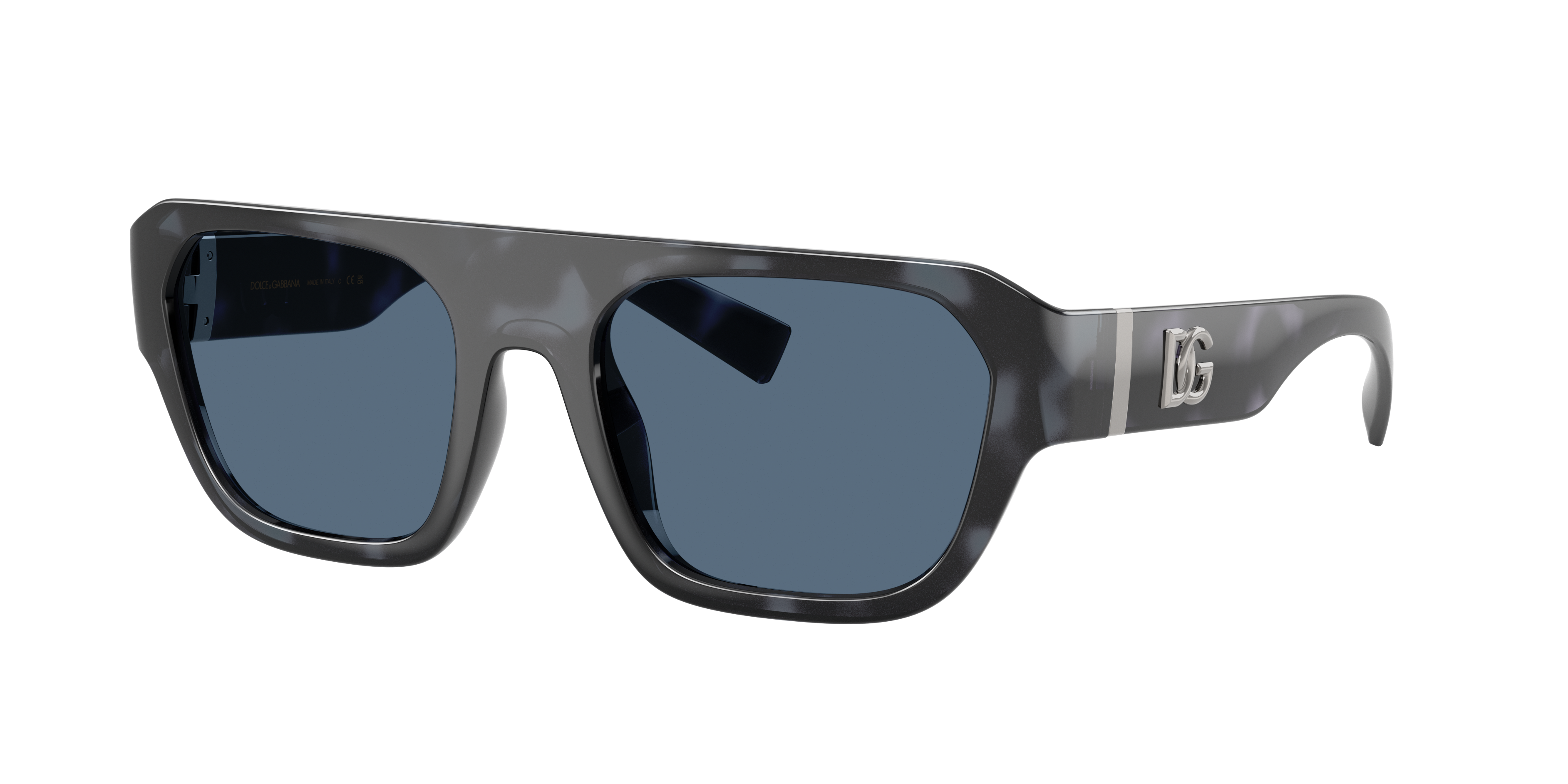 Dolce&Gabbana Man Sunglass DG6206 -  Frame color: Blue Havana, Lens color: Dark Blue