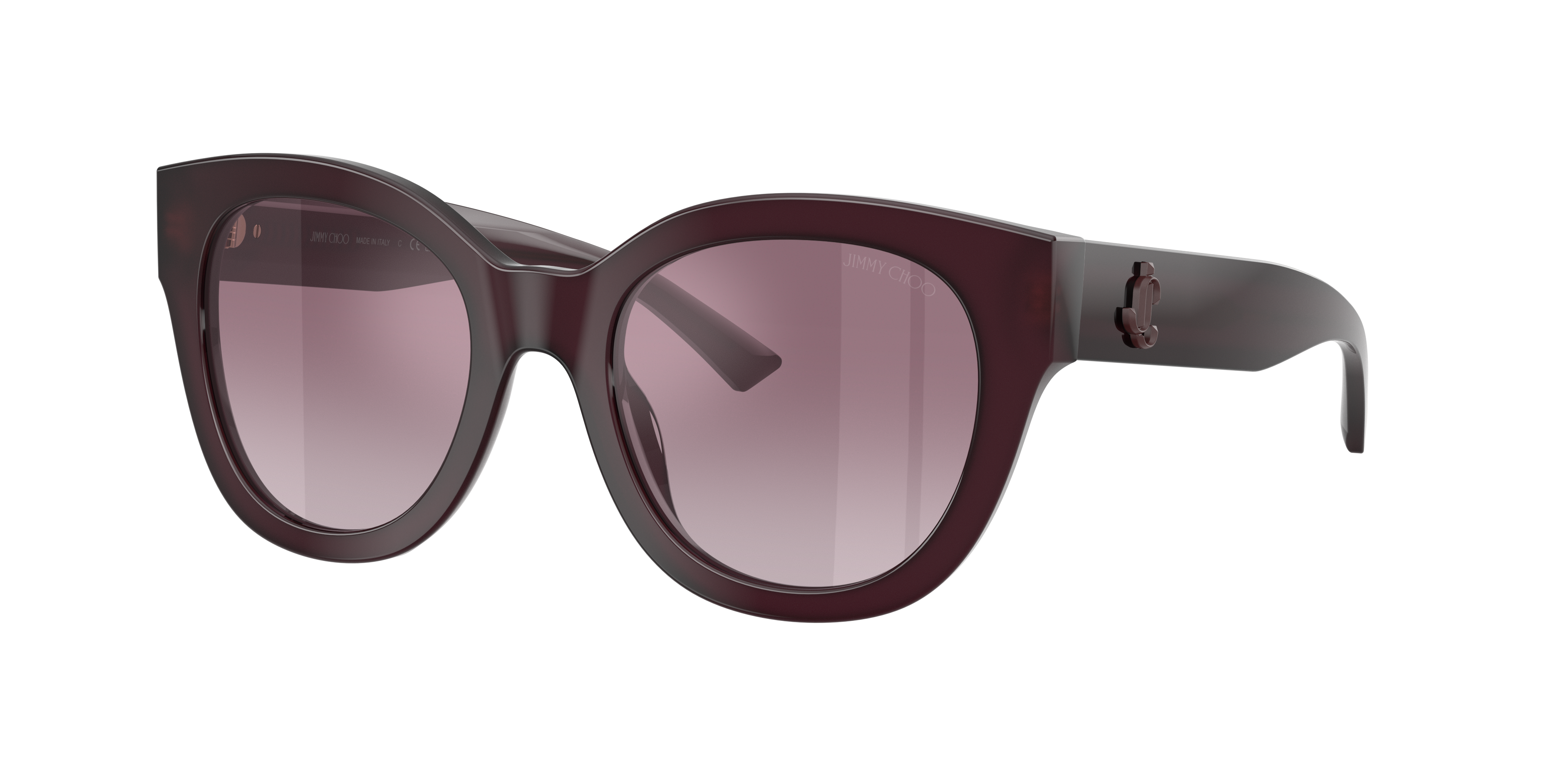 Jimmy Choo Woman Sunglass JC5053 -  Frame color: Opaline Prune, Lens color: Gradient Violet Mirror Silver