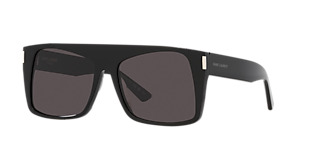 Saint Laurent SL 641 XS (52 - 20) with Black lenses and