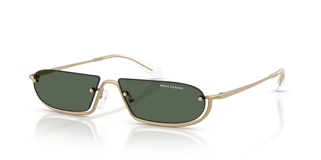 Armani Exchange AX2058S XL (58 - 14) with Green lenses and Black