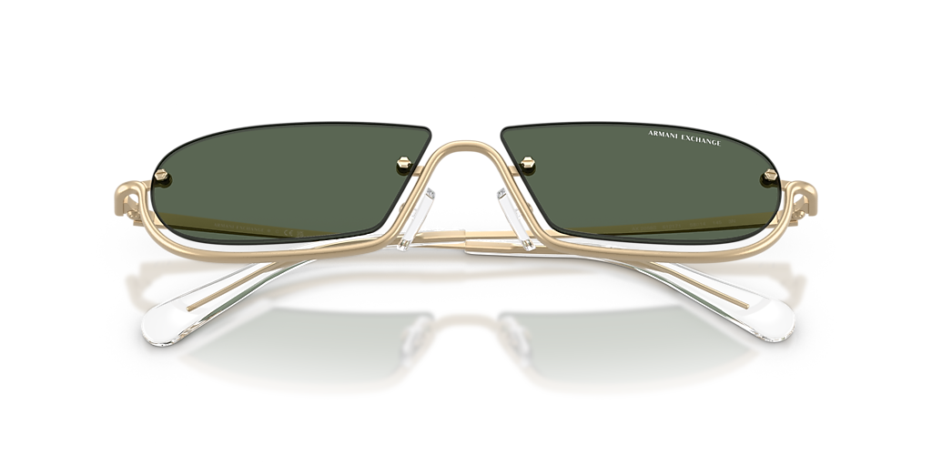ARMANI EXCHANGE AX2058S Matte Pale Gold - Men Sunglasses, Green Lens