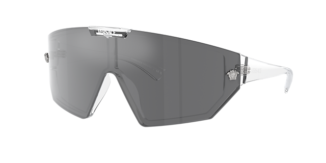 Versace VE4461 01 Grey Mirror Black/Mirror Blue Violet & Kristall 