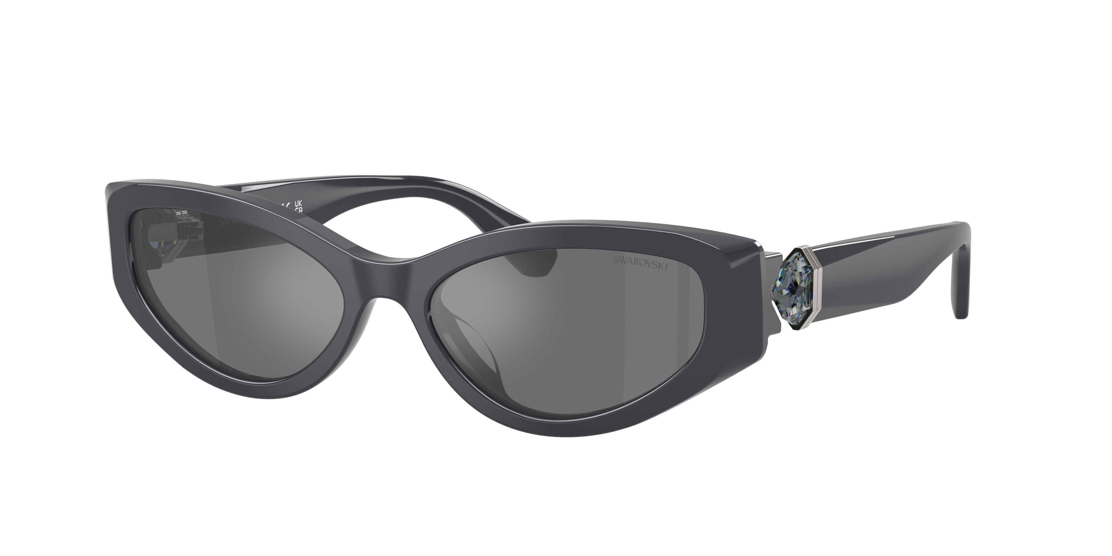 Swarovski Woman Sunglass SK6045U -  Frame color: Dark Grey, Lens color: Grey Mirror Black