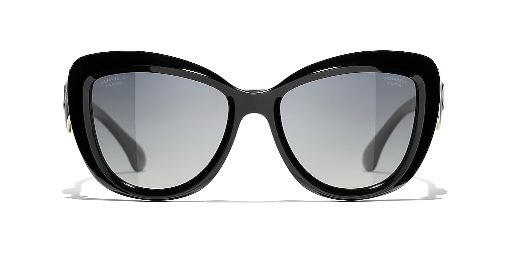 CHANEL☆ ロゴ Butterfly バタフライ サングラス CH5550 Chanel Butterfly Sunglasses CH5517 S (54 - 18) with Grey