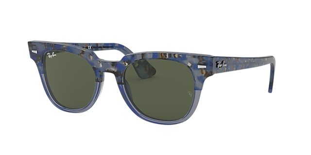 Ray-Ban RB2168 Meteor Classic 50 Brown & Striped Havana Sunglasses 