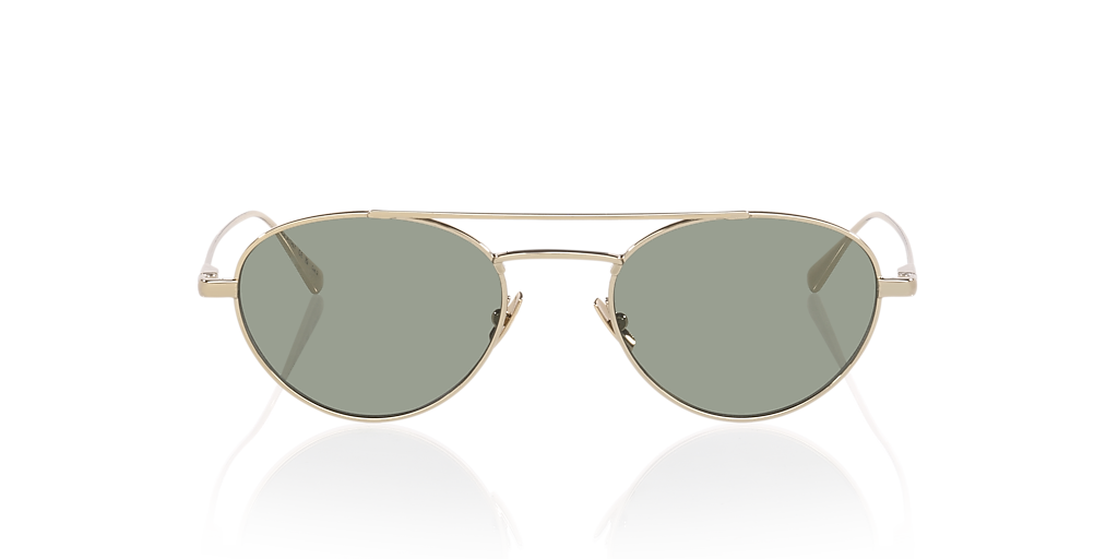 Saint Laurent Silver Aviator Sunglasses with Green Lenses Saint Laurent SL312 Silver Silver Green Sunglasses | Costco main image 2