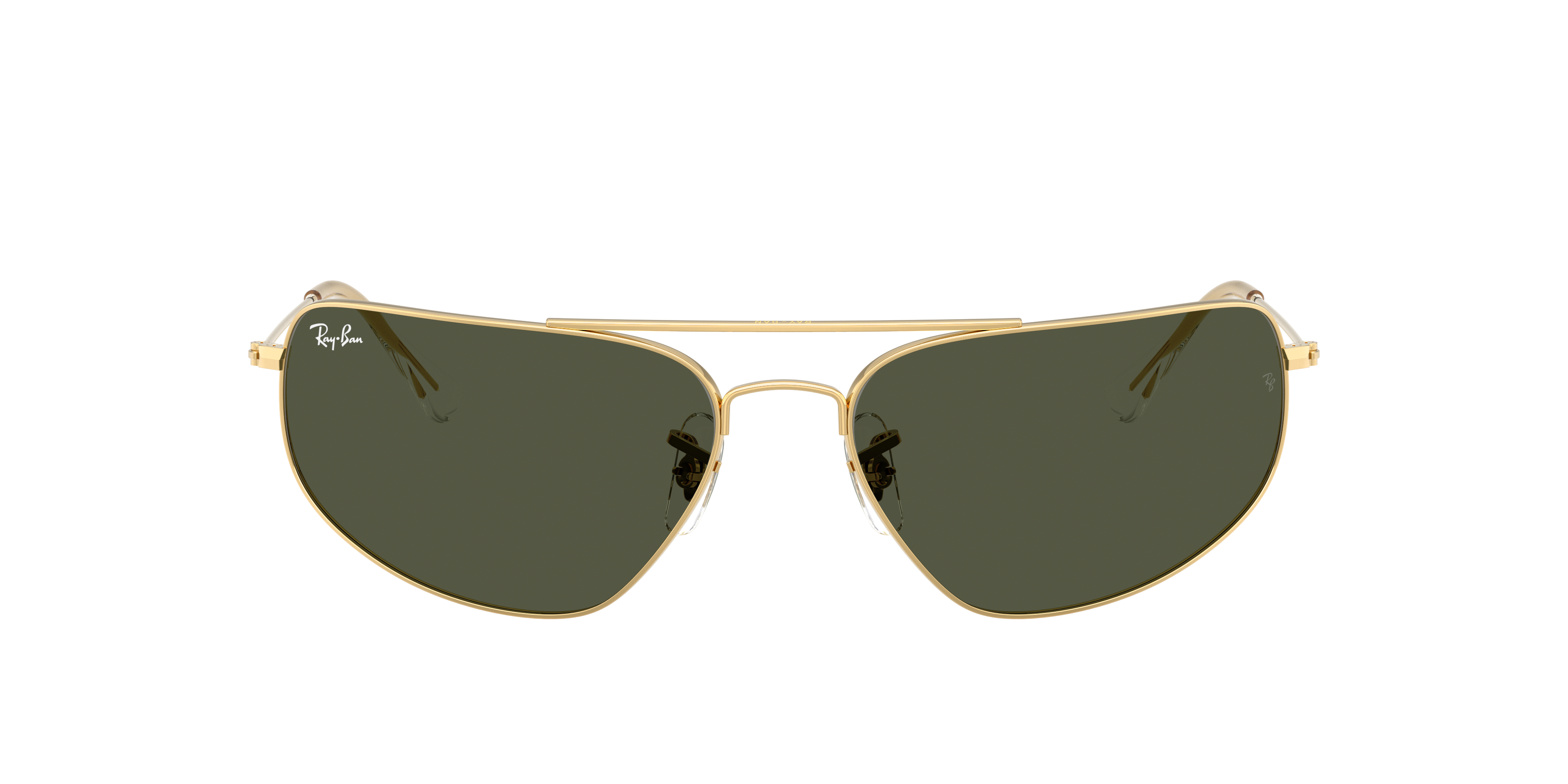 Ray-Ban RB3780 XL (63 - 16) with Green lenses and Gold frame