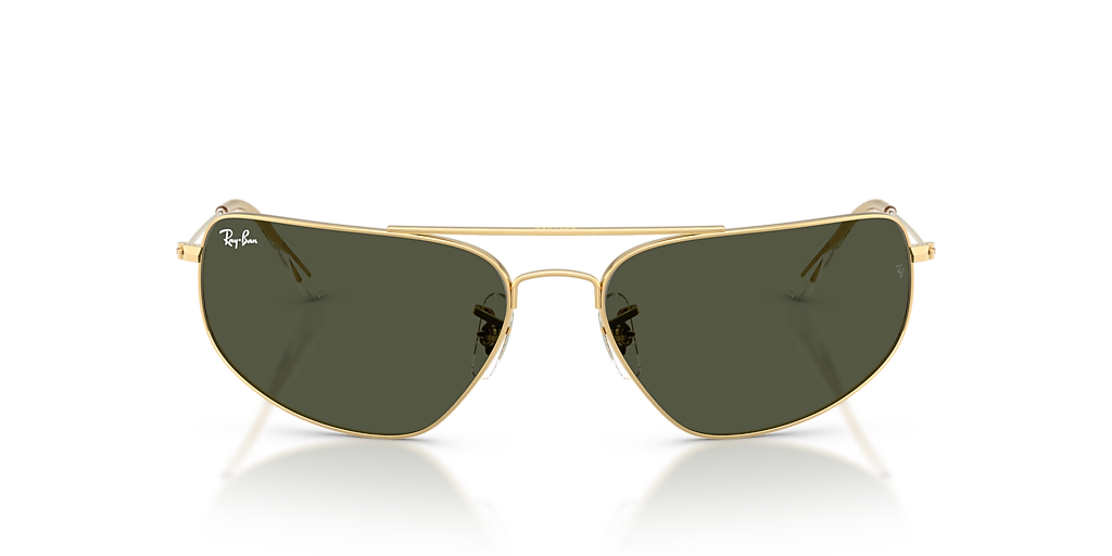 Ray-Ban RB3780 XL (63 - 16) with Green lenses and Gold frame