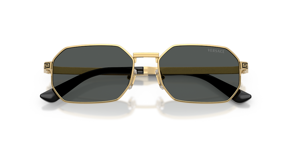 Versace VE2297 M (54 - 16) with Grey lenses and Gold frame