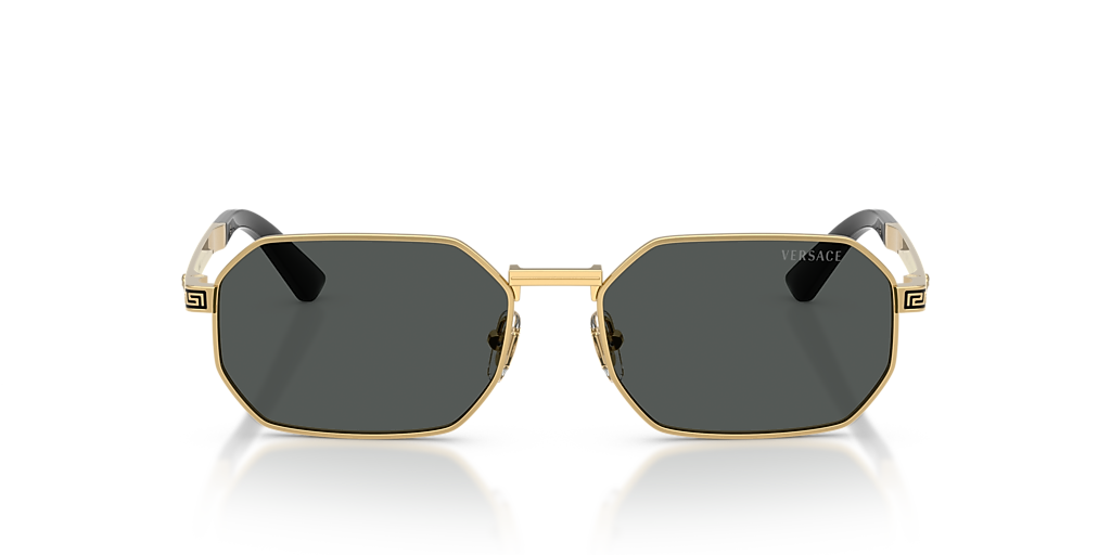 Versace VE2297 M (54 - 16) with Grey lenses and Gold frame  display picture 1