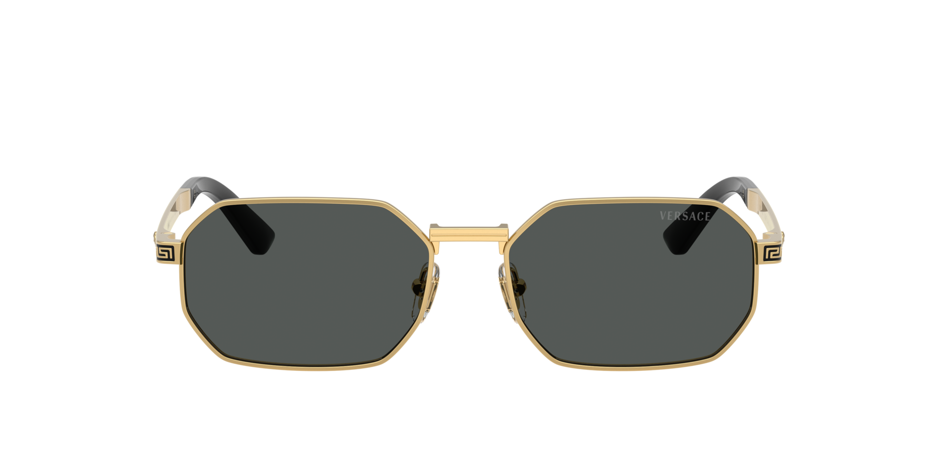 Versace VE2297 M (54 - 16) with Grey lenses and Gold frame 
