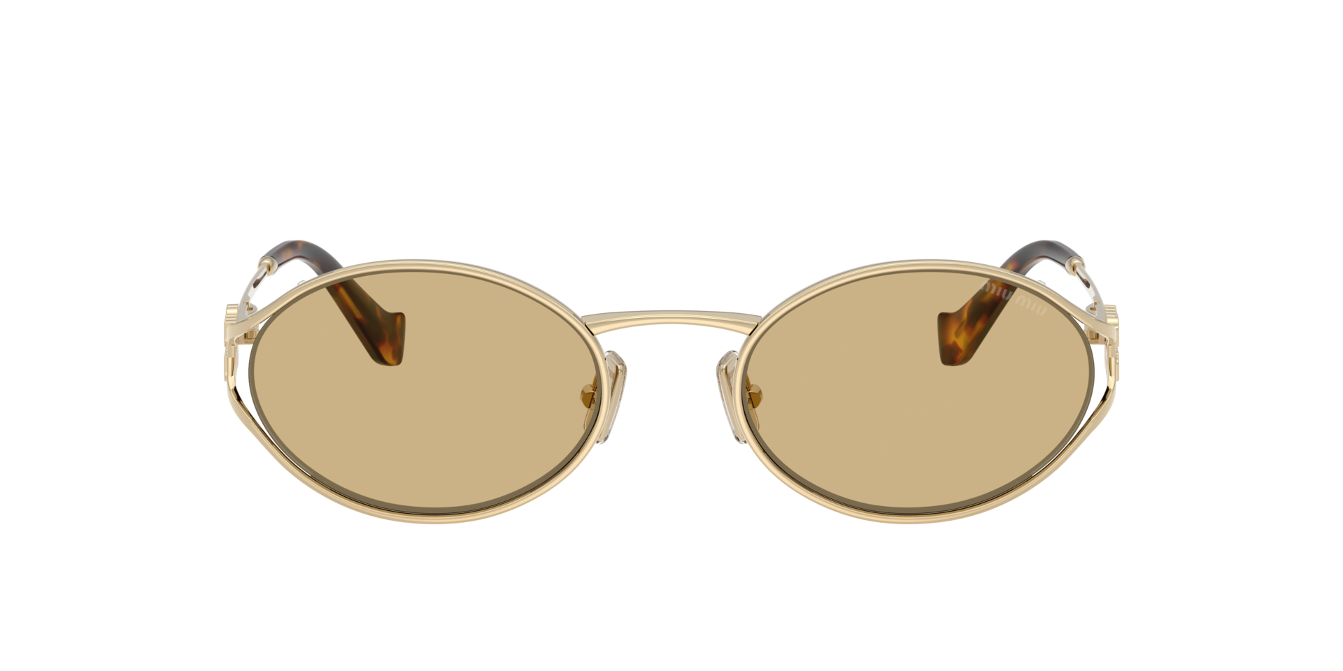 Miu Miu MU 52YS L (54 - 21) with Yellow lenses and Gold  display picture 1