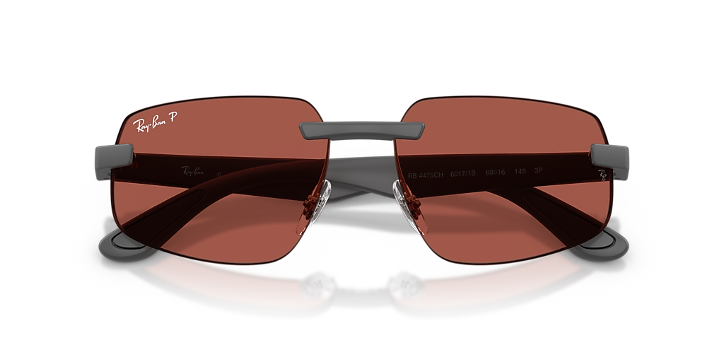 Ray-Ban (RB 3445) Polarized Brown Frame Sunglasses and Red Case ray ban 3445 products for sale | eBay main image 4