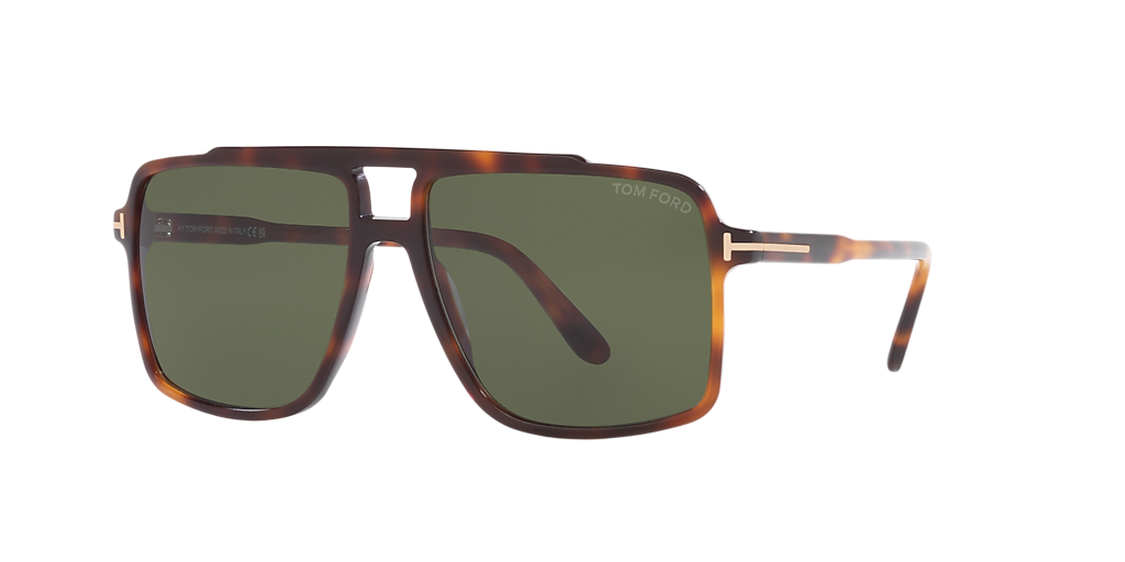 Tom Ford Kemp XXL (59 - 15) with Green lenses and Tortoise