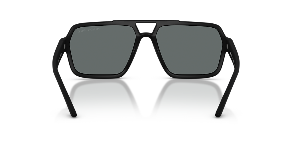 PRADA LINEA ROSSA PS A06S Black Rubbero - Men Sunglasses, Polar Dark Grey Lens