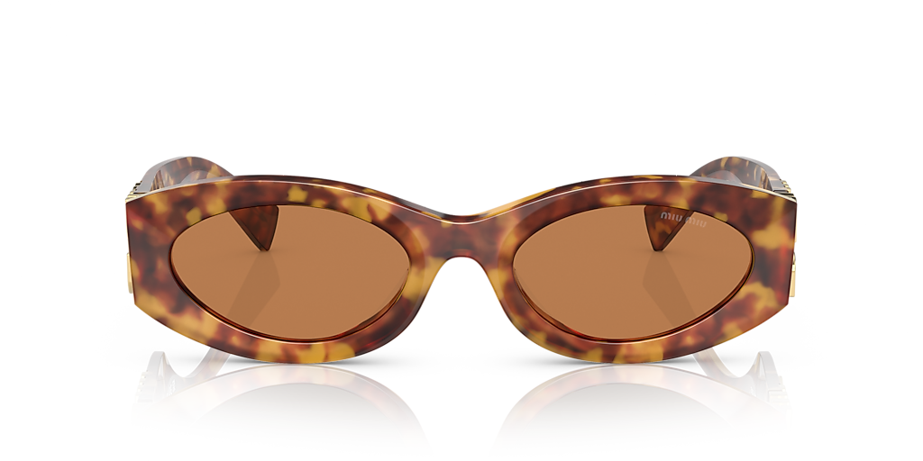 MIUMIU サングラス MU 11WS Miu Miu MU 11WS XL (54 - 21) with Brown lenses and Tortoise