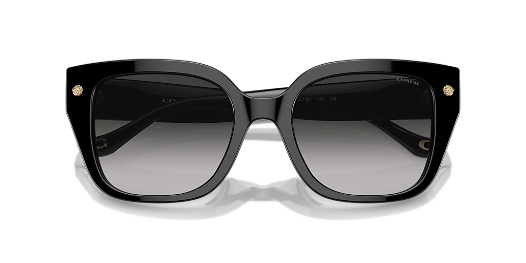 【COACH】Women's Sunglasses, Cr611 Hc8392U Coach HC8392U CR611 L (53 - 20) with Grey lenses and Black
