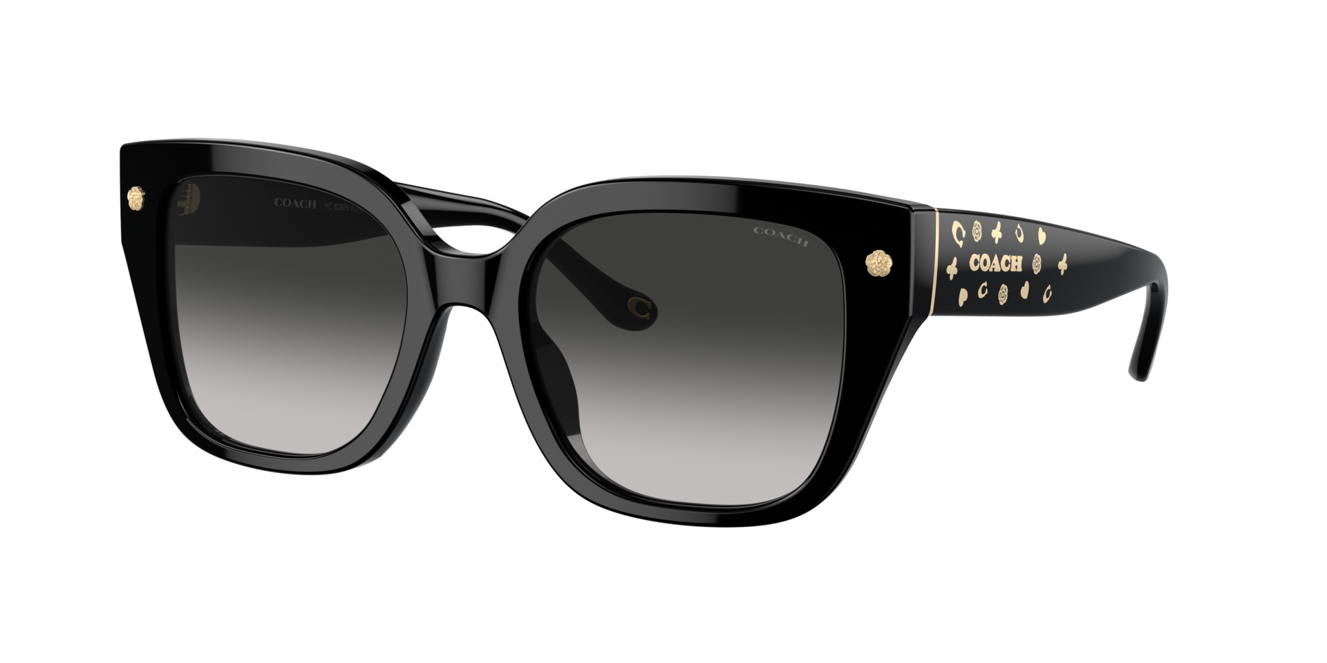 Coach CR611 L (53 - 20) with Grey lenses and Black frame  display picture 1