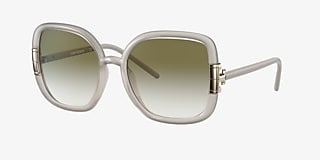 Tory Burch TY9063U 56 Olive Gradient & Milky Ivory Sunglasses 