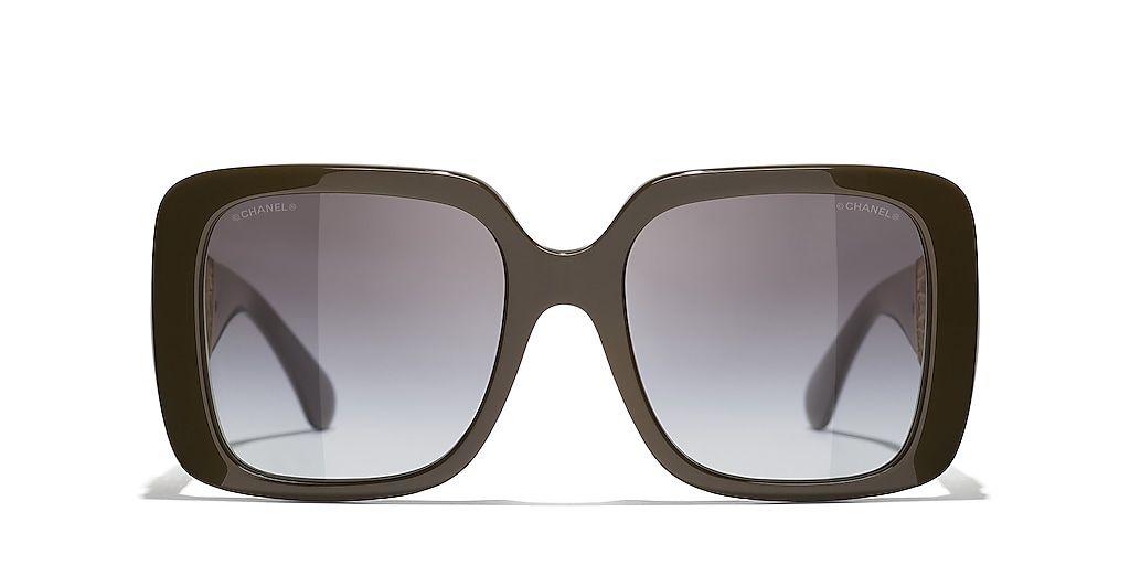 CHANEL Sunglasses: Rectangle Sunglasses, acetate & metal
