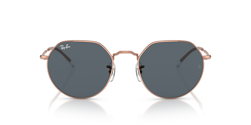 Ray-Ban RB3565 Jack Rose Gold M (51 - 20) with Blue lenses