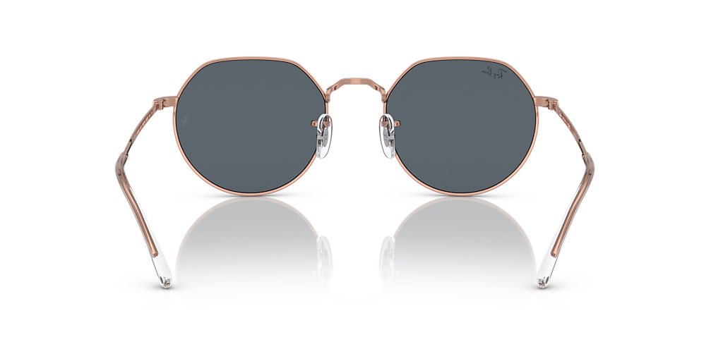 RAY-BAN RB3565 Jack Rose Gold Rose Gold - Sunglasses, Blue Lens