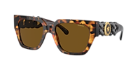 VERSACE VE4409 Black - Women Luxury Sunglasses, Dark Grey Lens