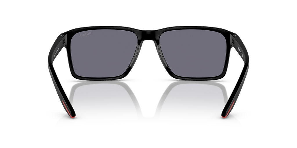 PRADA LINEA ROSSA PS 05YS Matte Black - Men Sunglasses, Dark Grey Mirror Red Tuning Lens
