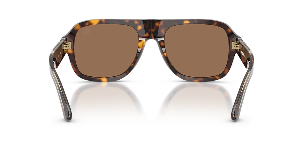 BURBERRY BE4478 Striped Beige - Men Luxury Sunglasses, Brown Gradient Lens