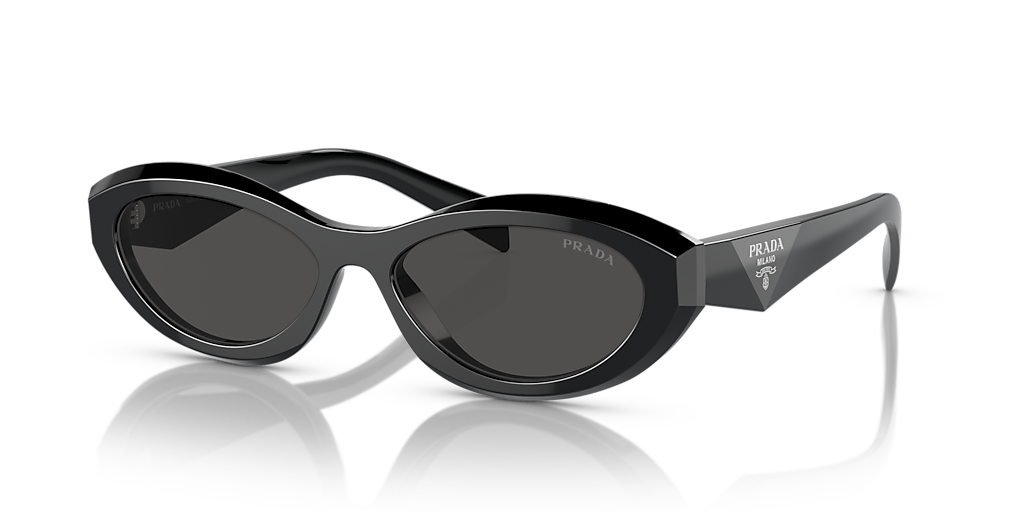 Prada PR 26ZSF L (56 - 15) with Grey lenses and Black frame