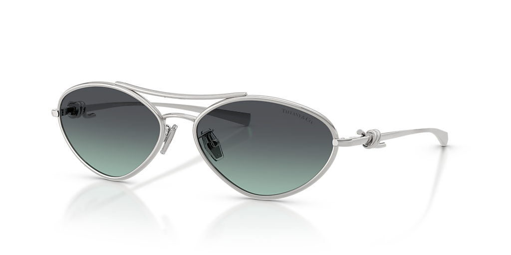 Tiffany & Co. TF3117 XL (58 - 16) with Blue lenses and Silver